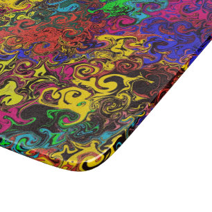 Abstract Colourful Twirlers / Cutting Board