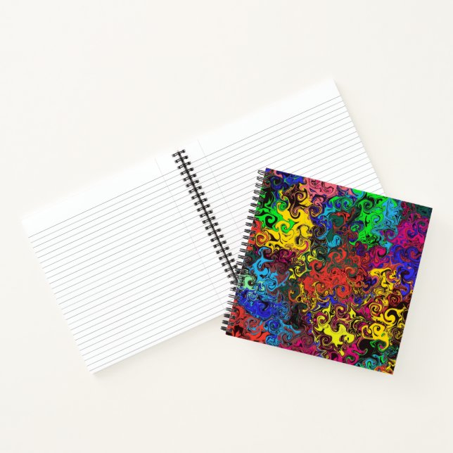Abstract Colourful Twirlers / Journal (Inside)