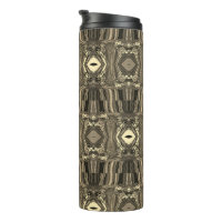Abstract Colourful Twirlers P & P Half Brick Sepia