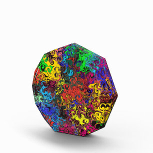 Abstract Colourful Twirlers / Photo Block