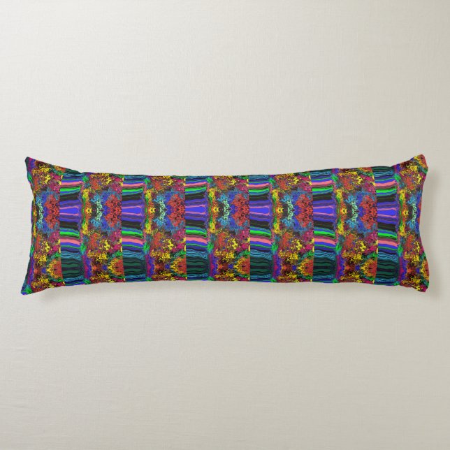 Abstract Colourful Twirlers / Pushed / Half Drop / Body Cushion (Front)
