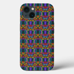 Abstract Colourful Twirlers / Pushed / Half Drop / iPhone 13 Case