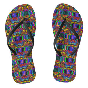 Abstract Colourful Twirlers / Pushed / Half Drop / Thongs