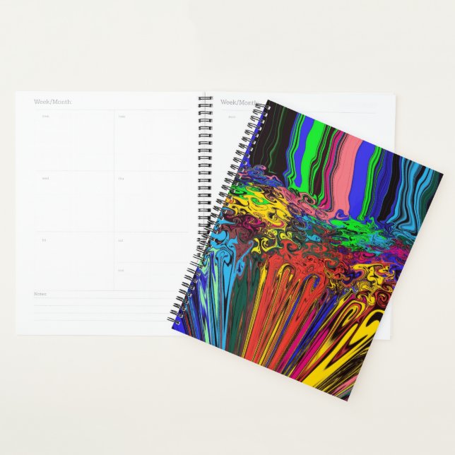 Abstract Colourful Twirlers / Pushed & Pinched / Planner (Display)