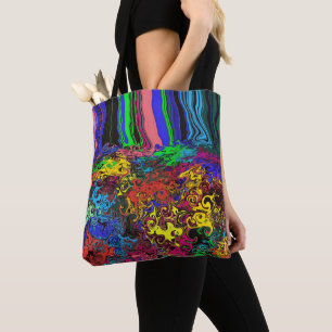 Abstract Colourful Twirlers / Pushed / Tote Bag