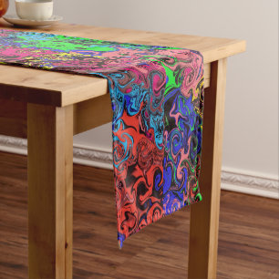 Abstract Colourful Twirlers / Short Table Runner