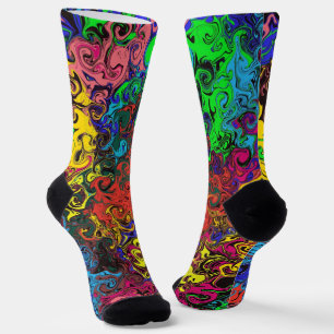 Abstract Colourful Twirlers / Socks