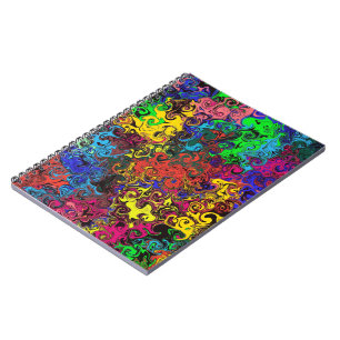 Abstract Colourful Twirlers / Spiral  Notebook