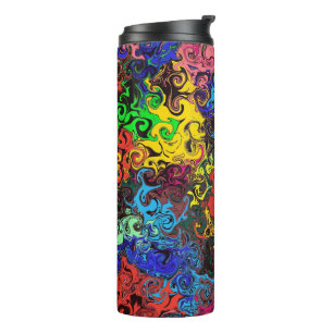 Abstract Colourful Twirlers / Thermal Tumbler