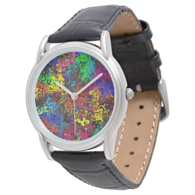 Abstract Colourful Twirlers / Watch (Angled)