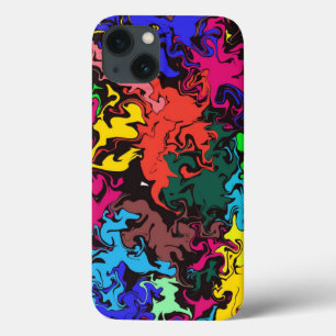 Abstract Colourful Twirls / iPhone 13 Case