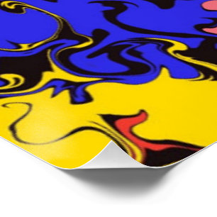Abstract Colourful Twirls / Poster