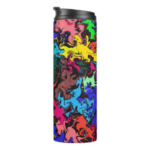 Abstract Colourful Twirls /  Thermal Tumbler