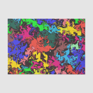 Abstract Colourful Twirls / Tissue Paper