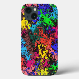 Abstract Colourful Twirly / iPhone 13 Case