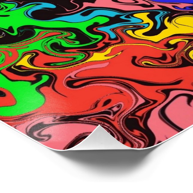 Abstract Colourful Twirly /  Poster (Corner)