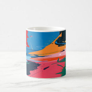 Abstract Colourful Vibrant Coffee Mug