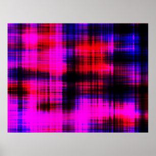Abstract colourful vintage pattern poster