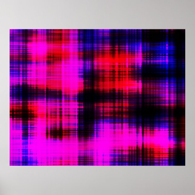 Abstract colourful vintage pattern poster (Front)