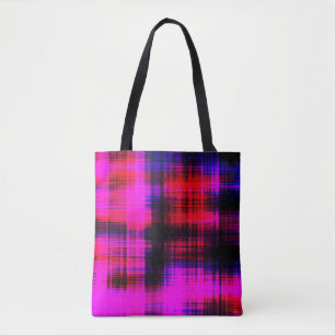 Abstract colourful vintage pattern tote bag