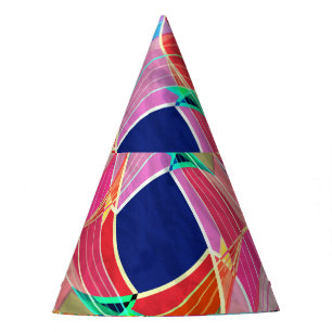 Abstract colourful watercolor, fantastic backgroun party hat