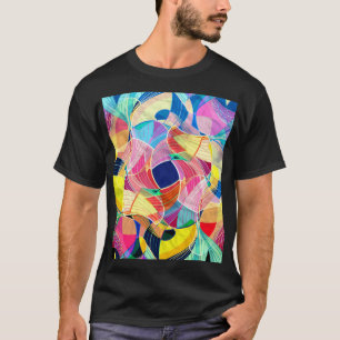 Abstract colourful watercolor, fantastic backgroun T-Shirt