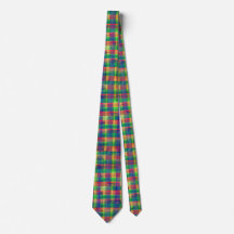 Abstract Colourful Watercolor Plaid Pattern