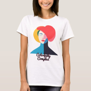 Abstract Colourful Woman Portrait T-Shirt