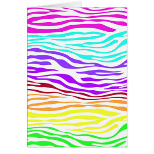 Abstract Colourful Zebra Stripes