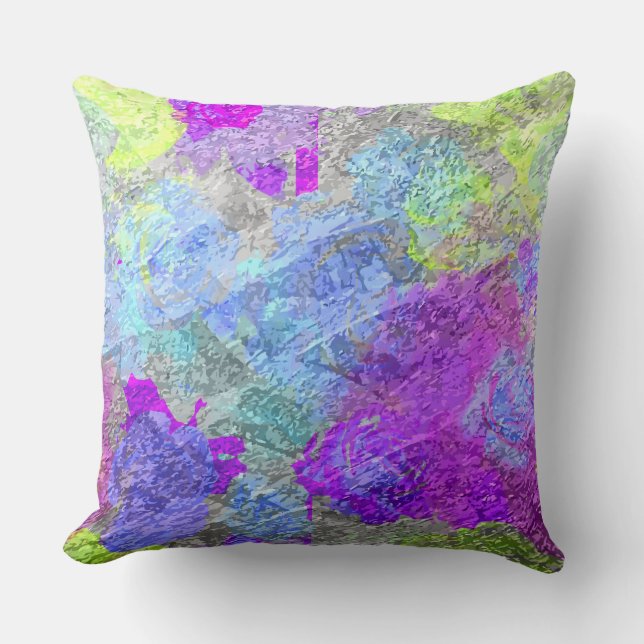 Abstract Colours 2 Cushion (Front)