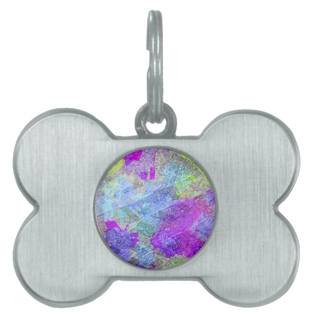 Abstract Colours 2 Pet ID Tag (Front)