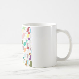 Abstract Colours Damask Coffee Mug
