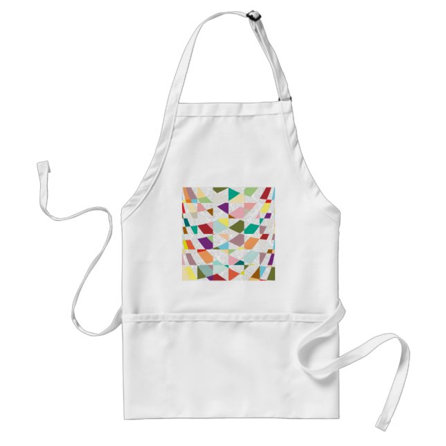 Abstract Colours Damask Standard Apron (Front)