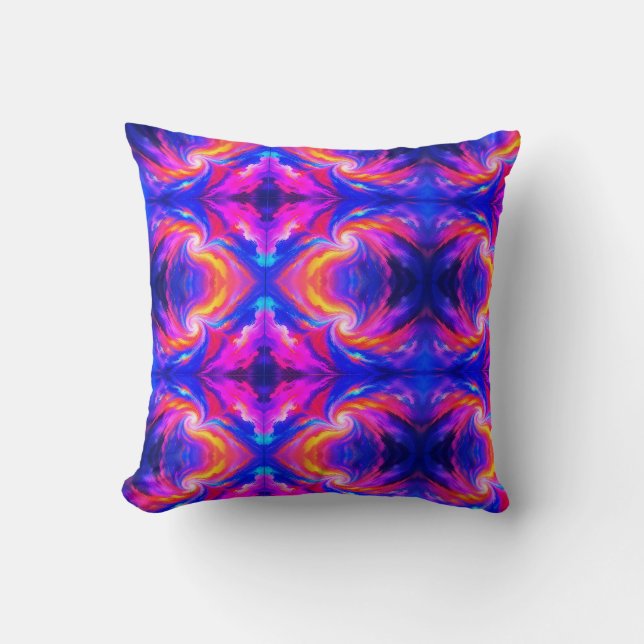 Abstract Colours + Design on a Sofa Bed Chair  Cushion (Front)