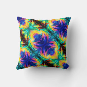 Abstract Colours + Design on a Sofa Bed Chair  Cushion