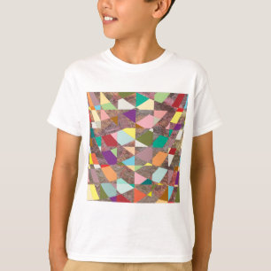 Abstract Colours Glitter T-Shirt