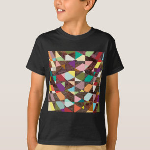 Abstract Colours Glitter T-Shirt