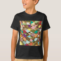 Abstract Colours Gold Foil