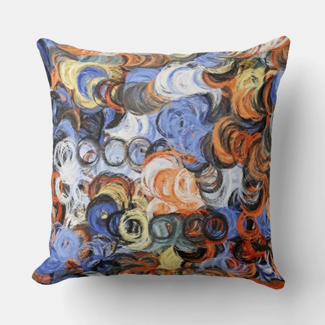 Abstract Colours Painting #5 Cushion (Front)