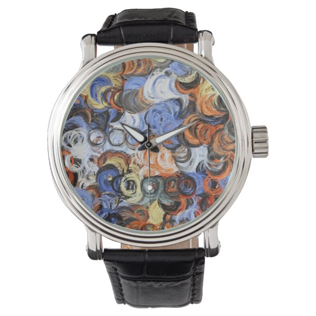Abstract Colours Painting Watch (Front)