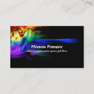 abstract colours splash business card