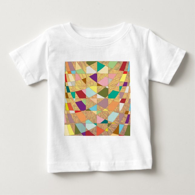 Abstract Colours Sun Burst Baby T-Shirt (Front)