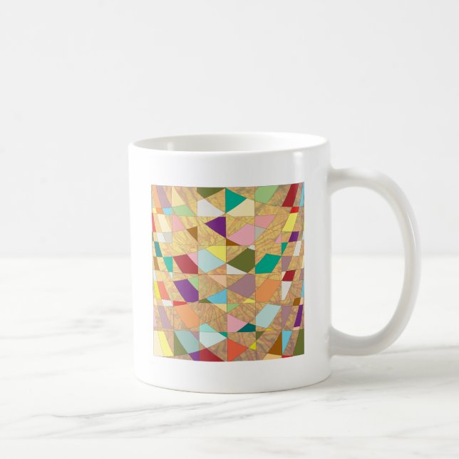 Abstract Colours Sun Burst Coffee Mug (Right)