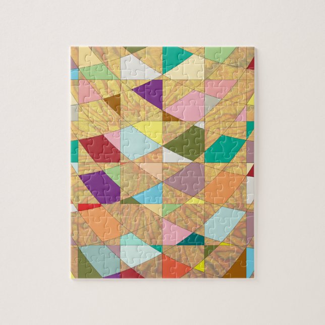 Abstract Colours Sun Burst Jigsaw Puzzle (Vertical)