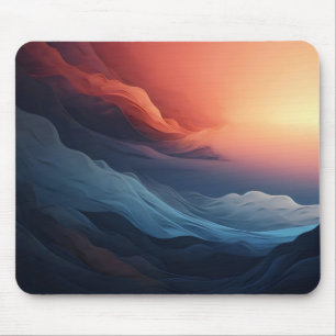 Abstract Colours Sunset Mouse Pad