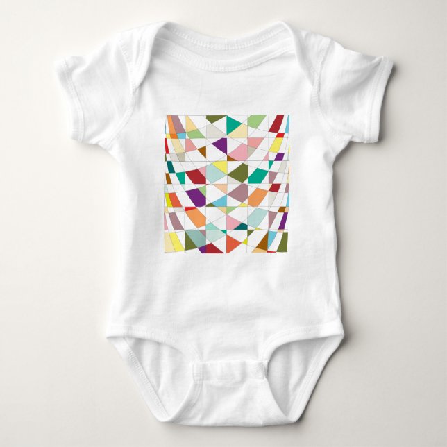 Abstract Colours Tapestry Baby Bodysuit (Front)