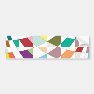 Abstract Colours Tapestry Bumper Sticker