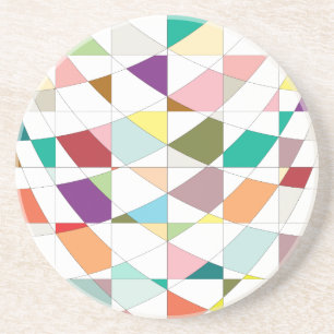 Abstract Colours Tapestry Coaster