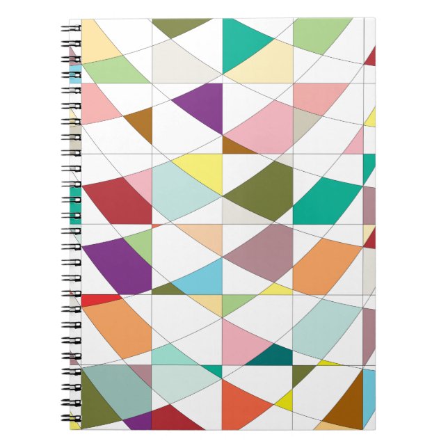 Abstract Colours Tapestry Notebook (Front)