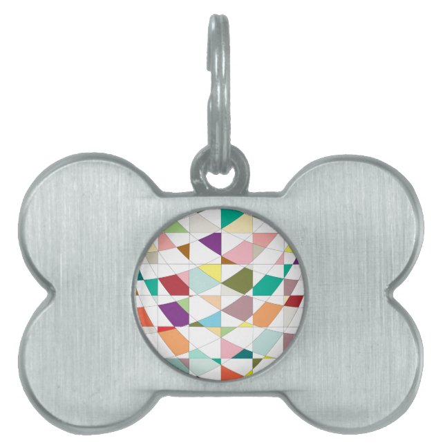Abstract Colours Tapestry Pet Tag (Front)